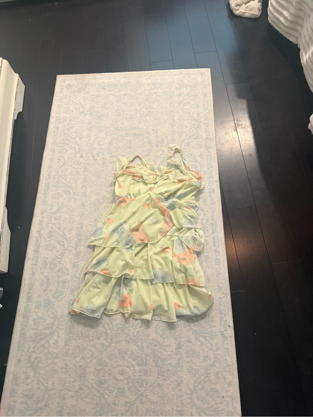 Target Pastel Yellow Floral Ruffled Sundress